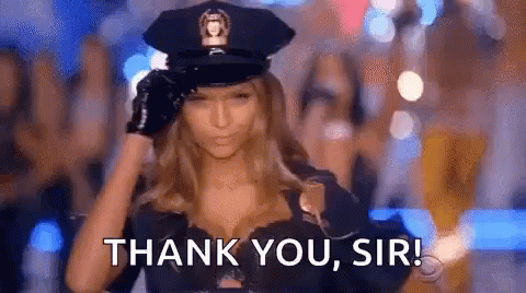 Victoria Secret Thank You Sir GIF