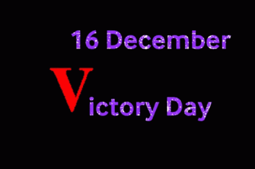 Victory Day 16 December in Purple