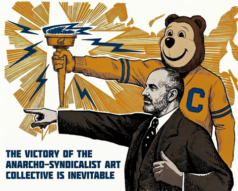 Victory of the Anarcho-Syndicalist Art Collective Is Inevitable Poster
