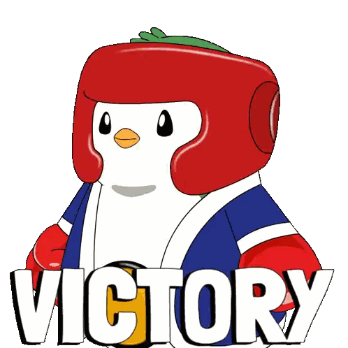 Victory Penguin With Boxing Gloves