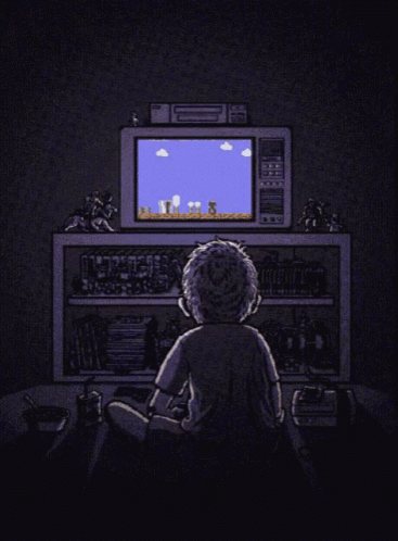 Late Night Super Mario Video Game GIF