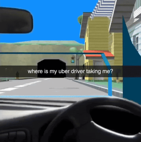 Video Game Asking Where Is Uber Driver