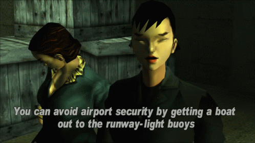 Video Game Avoid Airport Security by Boat