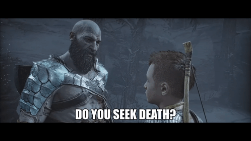 Video Game Character Asks Others Seek Death GIF