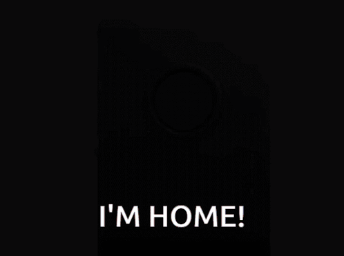 Video Game Character at Door Saying I'm Home