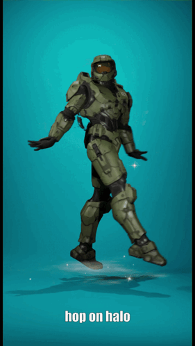 Video Game Character Dancing Hop On Halo