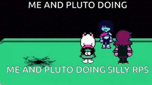 Video Game Character Dancing me and pluto doing
