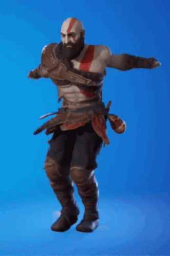 Video Game Character Dancing with Sword
