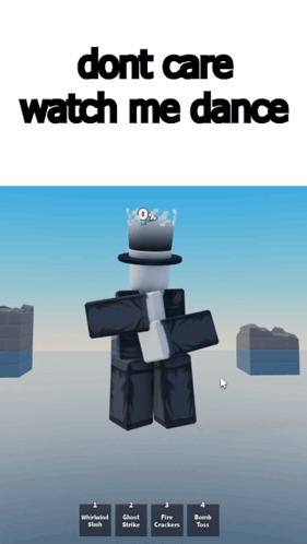 Video Game Character Dancing with Top Hat