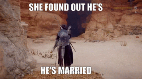 Video Game Character Finds He's Married
