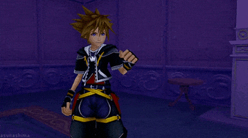 Video Game Character Giving Thumbs Up In Dark Room GIF