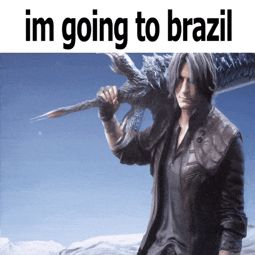Video Game Character Goes Brazil GIF