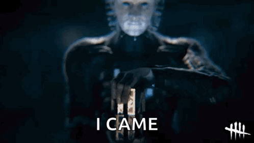 Video Game Character Holding Blue Light Says I Came GIF