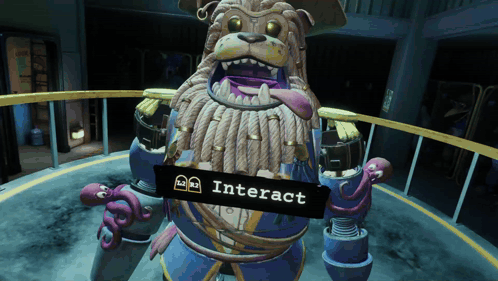 Video Game Character Holding Interact Sign GIF