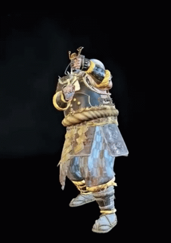 Video Game Character Holding Sword Wearing Mask GIF