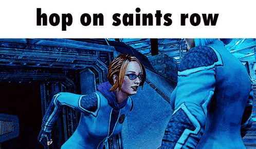 Video Game Character Hop On Saints Row GIF