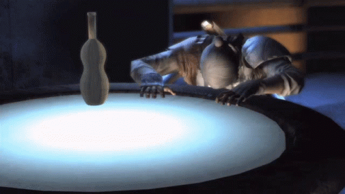 Video Game Character Lying on Table