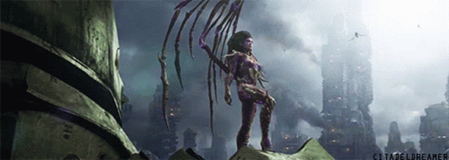 Video Game Character on Rock with Citadeldreamer