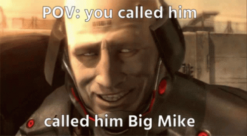 Video Game Character POV You Called Him Big Mike GIF