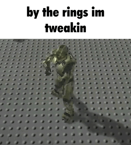 Video Game Character Saying By The Rings Im Tweekin GIF