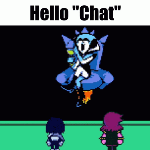 Video Game Character Saying Hello Chat To Monster GIF