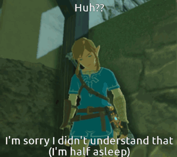 Video Game Character Saying Huh Sorry Didn't Understand
