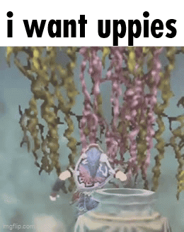 Video Game Character Saying I Want Uppies GIF