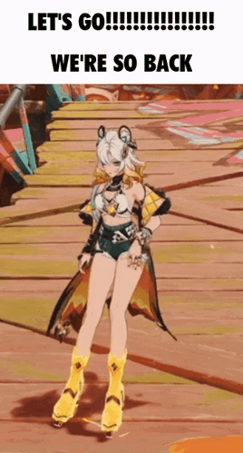 Video Game Character Saying Let's Go We're So Back