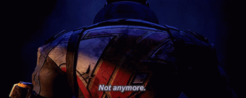 Video Game Character Saying Not Anymore In Dark Room GIF