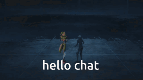 Video Game Character Says Hello Chat