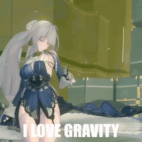 Video Game Character Says I Love Gravity