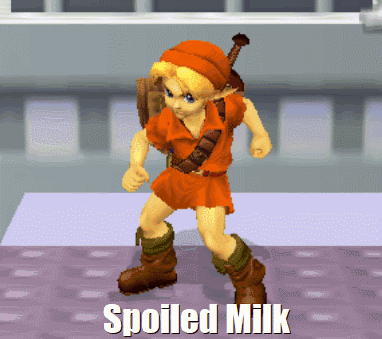 Video Game Character Says Spoiled Milk