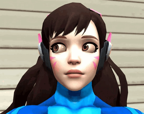 Video Game Character Serious Face