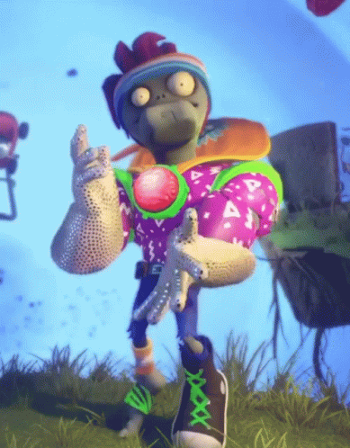 Video Game Character Thumbs Up Purple And Green Outfit GIF