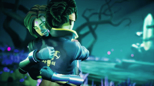 Video Game Character With Chinese Writing on Jacket