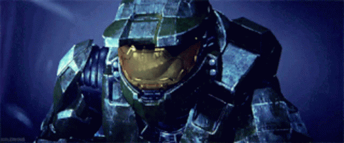 Video Game Character With Halo GIF