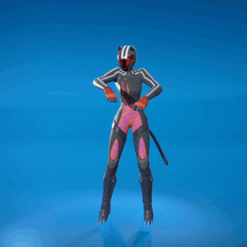 Video Game Character With Helmet And Cat Tail GIF