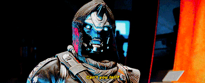 Video Game Character With Hood Saying Can't You Tell
