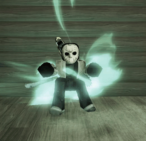 Video Game Character With Jason Voorhees Mask