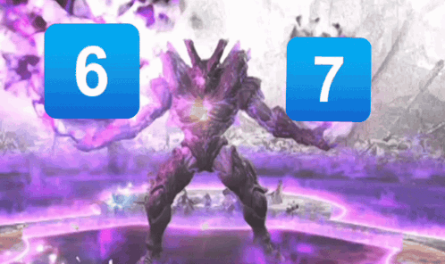 Video Game Character With Number 6 and 7