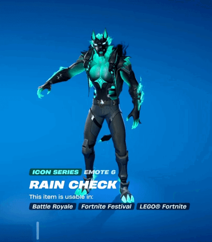 Video Game Character With Rain Check