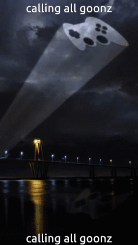 Video Game Controller Flying Over Bridge