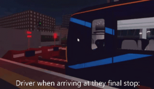 Video Game Driver Arriving at They Final Stop