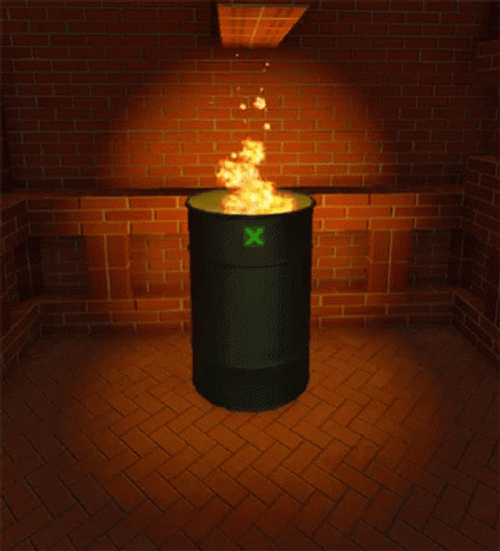 Video Game Dumpster Can Fire GIF