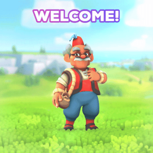 Video Game Everdale Old Man Welcome Meme GIF