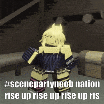 Video Game Girl Scenepartynoob Nation Rise Up
