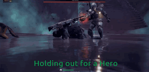 Video Game Holding Out for a Hero