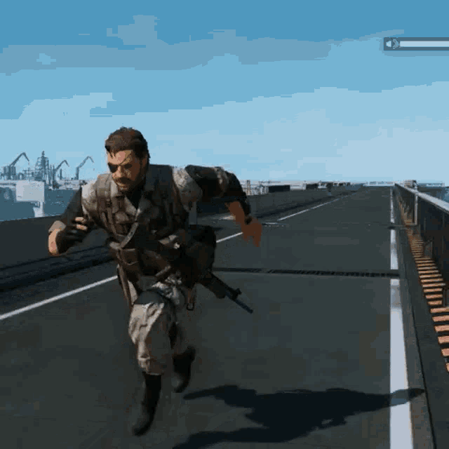 Video Game Metal Gear Solid Running GIF