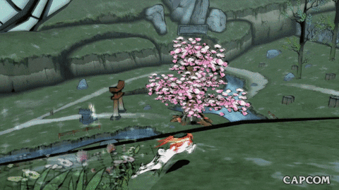 Video Game Okami Amaterasu Sun Goddess Adventure GIF