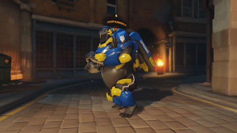 Video Game Overwatch Tank Hero Winston Emote Dance GIF
